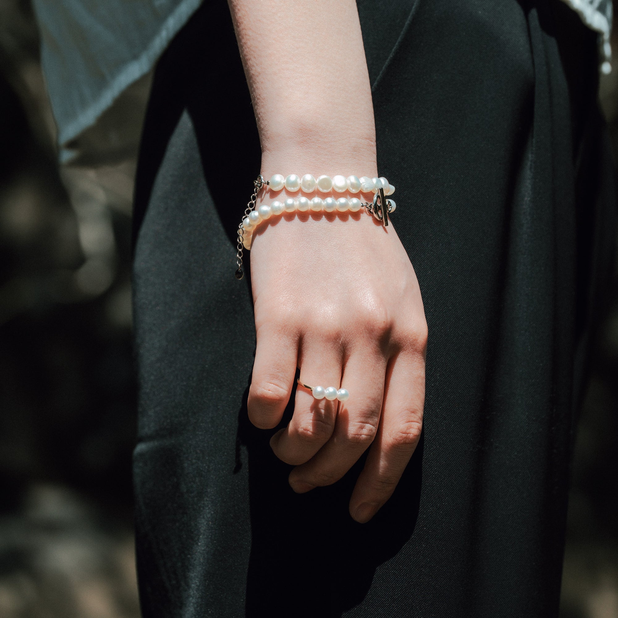 バロック淡水パールブレスレット|職人仕上げ・日本製・Silver925