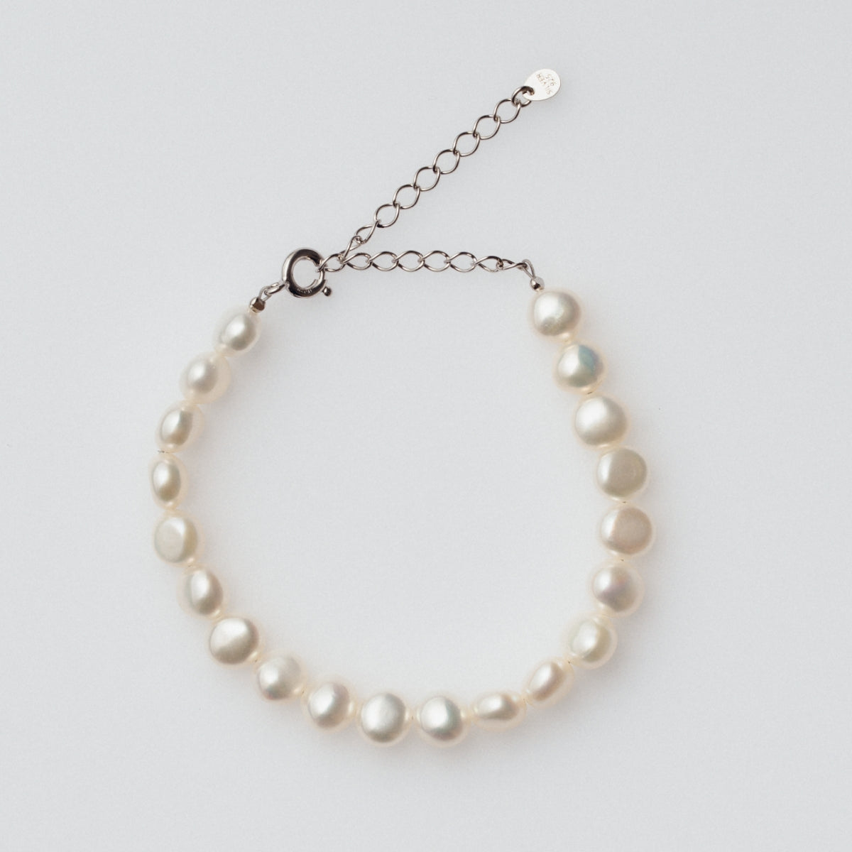 バロック淡水パールブレスレット|職人仕上げ・日本製・Silver925