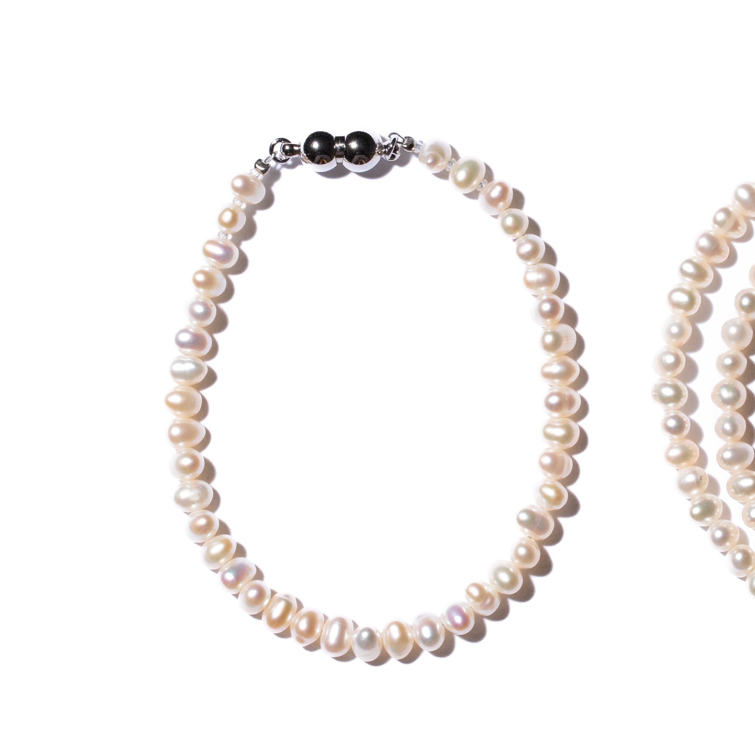 Baby Round 5.0mm パールブレスレット-MUSUBI(結)|職人仕上げ・マグネット