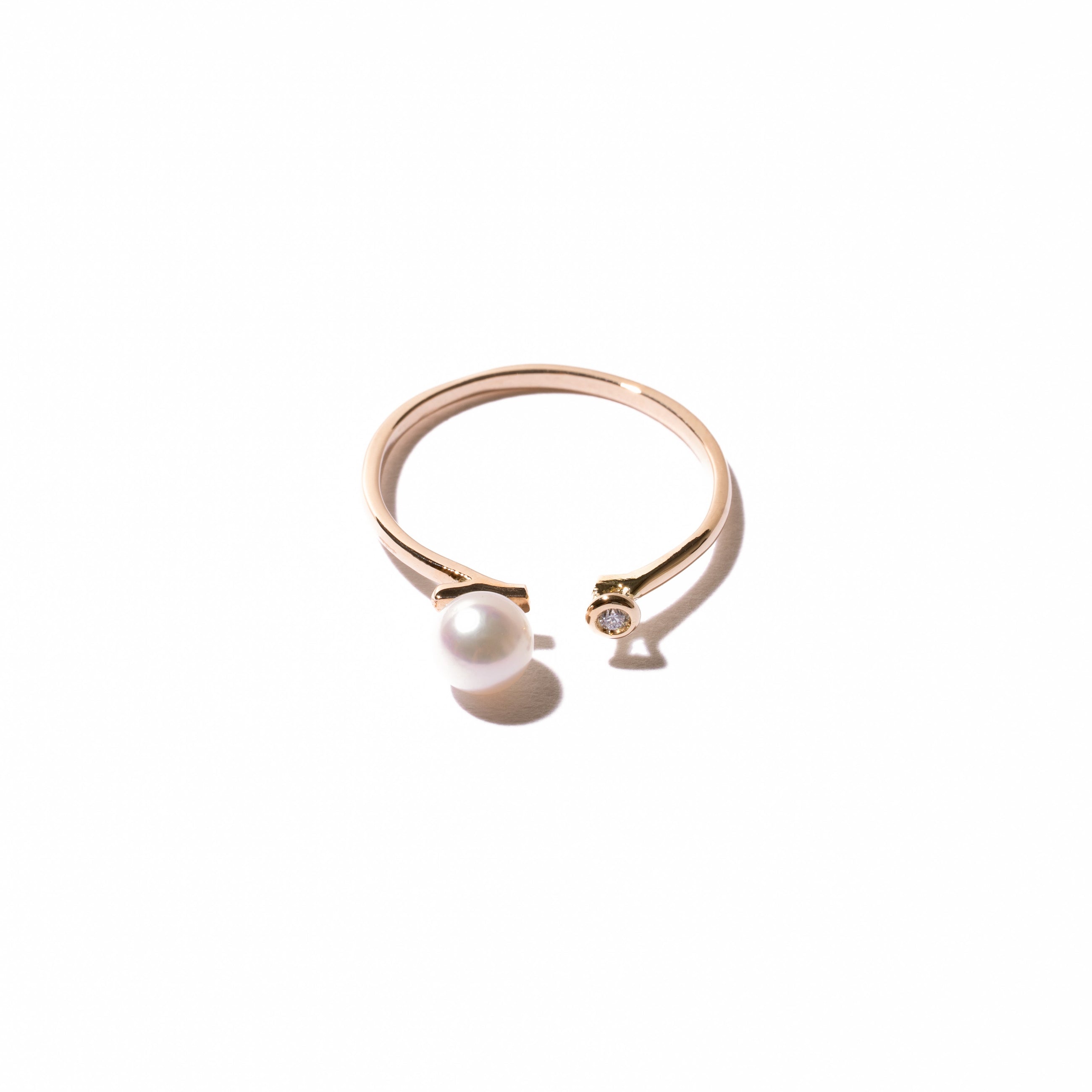 <Emi> あこやパールフォークリング JOUGEN【K10】M/L