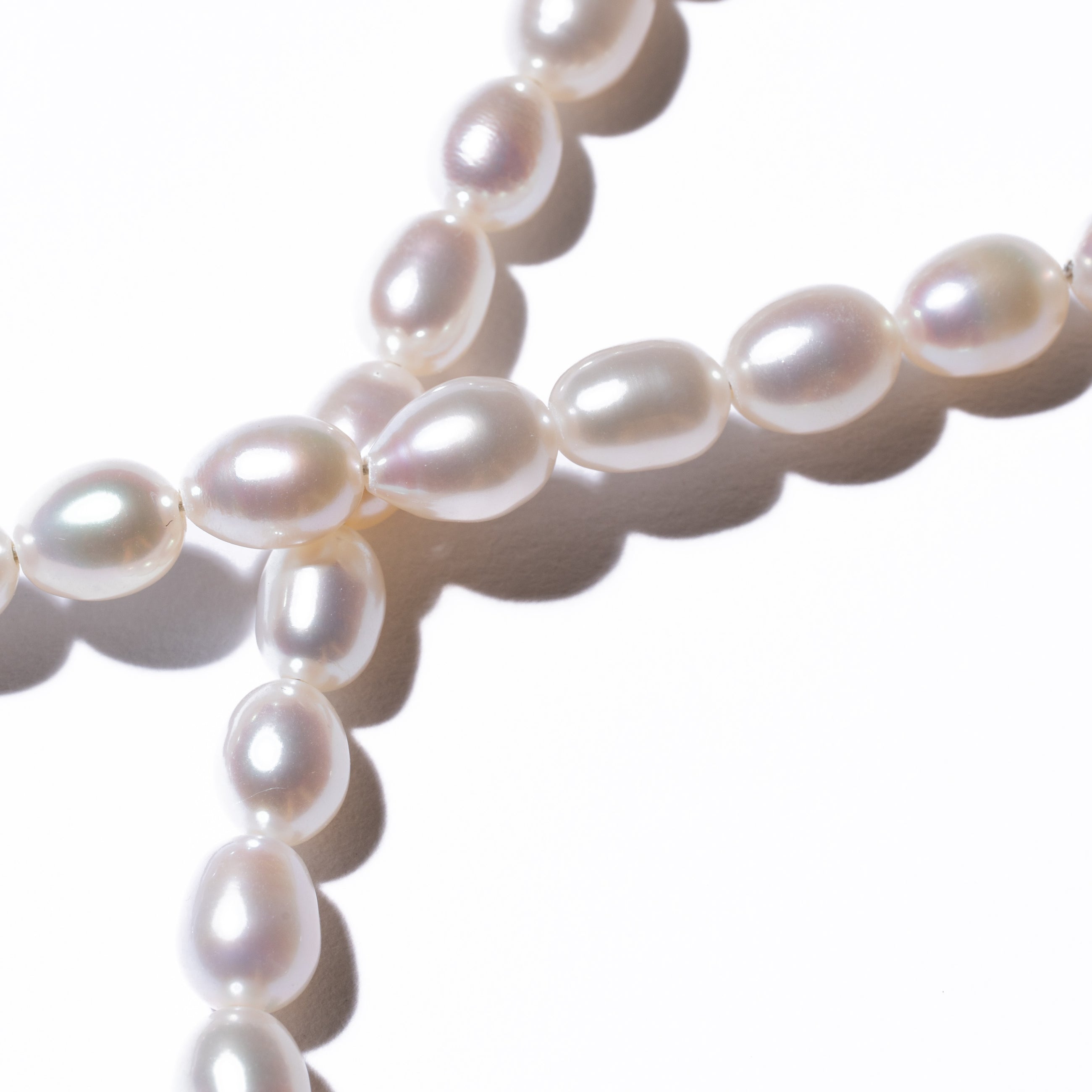 Rice 8.0mm パールブレスレット-MUSUBI(結)|職人仕上げ・Silver925