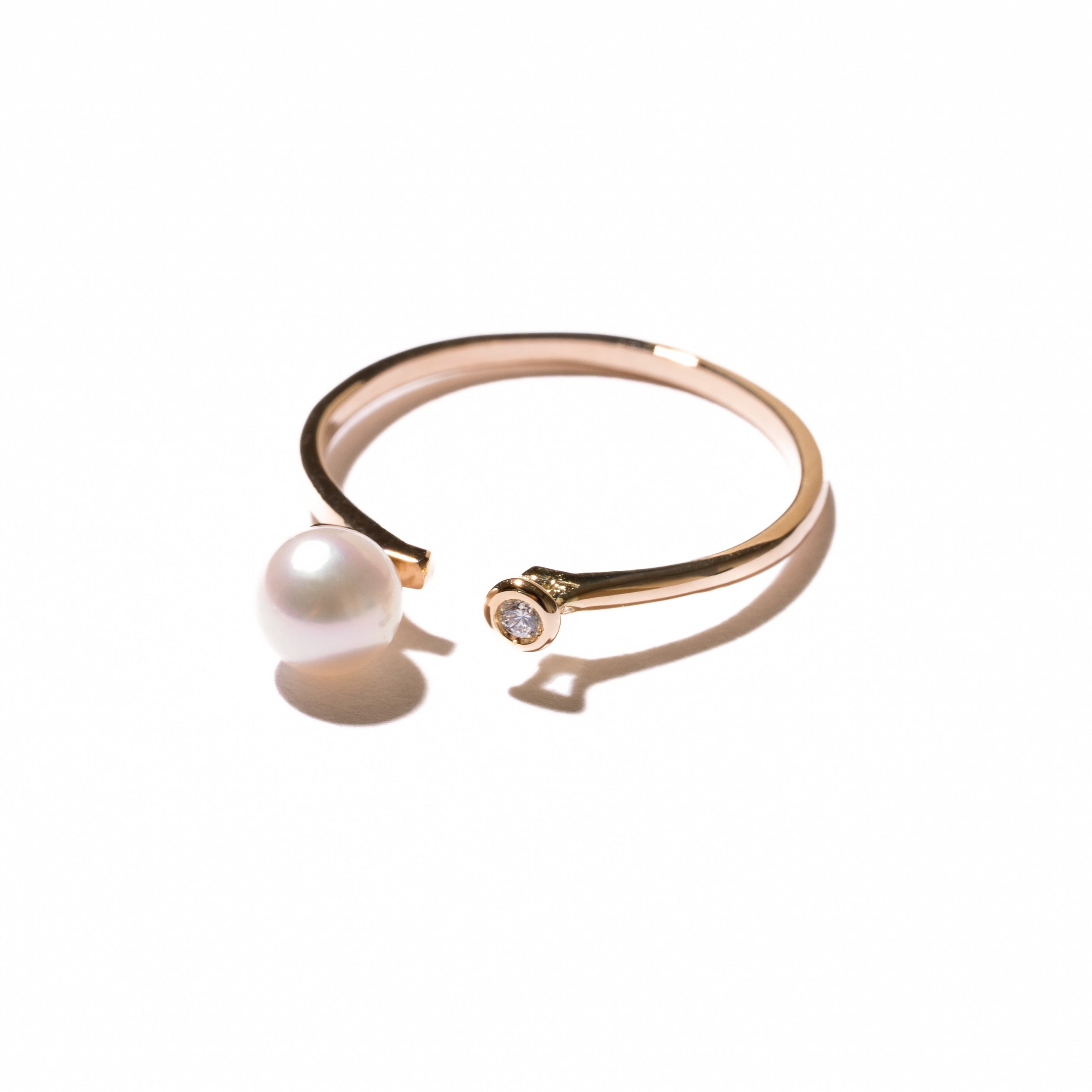 <Emi> あこやパールフォークリング JOUGEN【K10】M/L