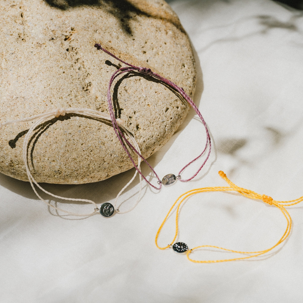 【3color】エネルギーチャームブレスレット -the sun-