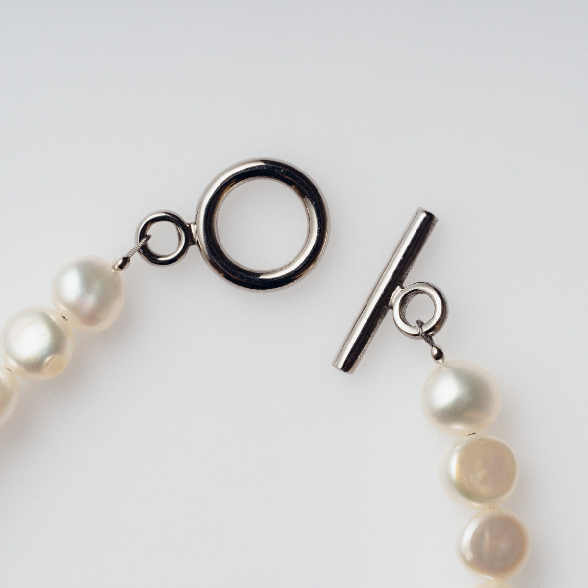 バロック淡水パールブレスレット・マンテル|職人仕上げ・日本製・サージカルステンレス