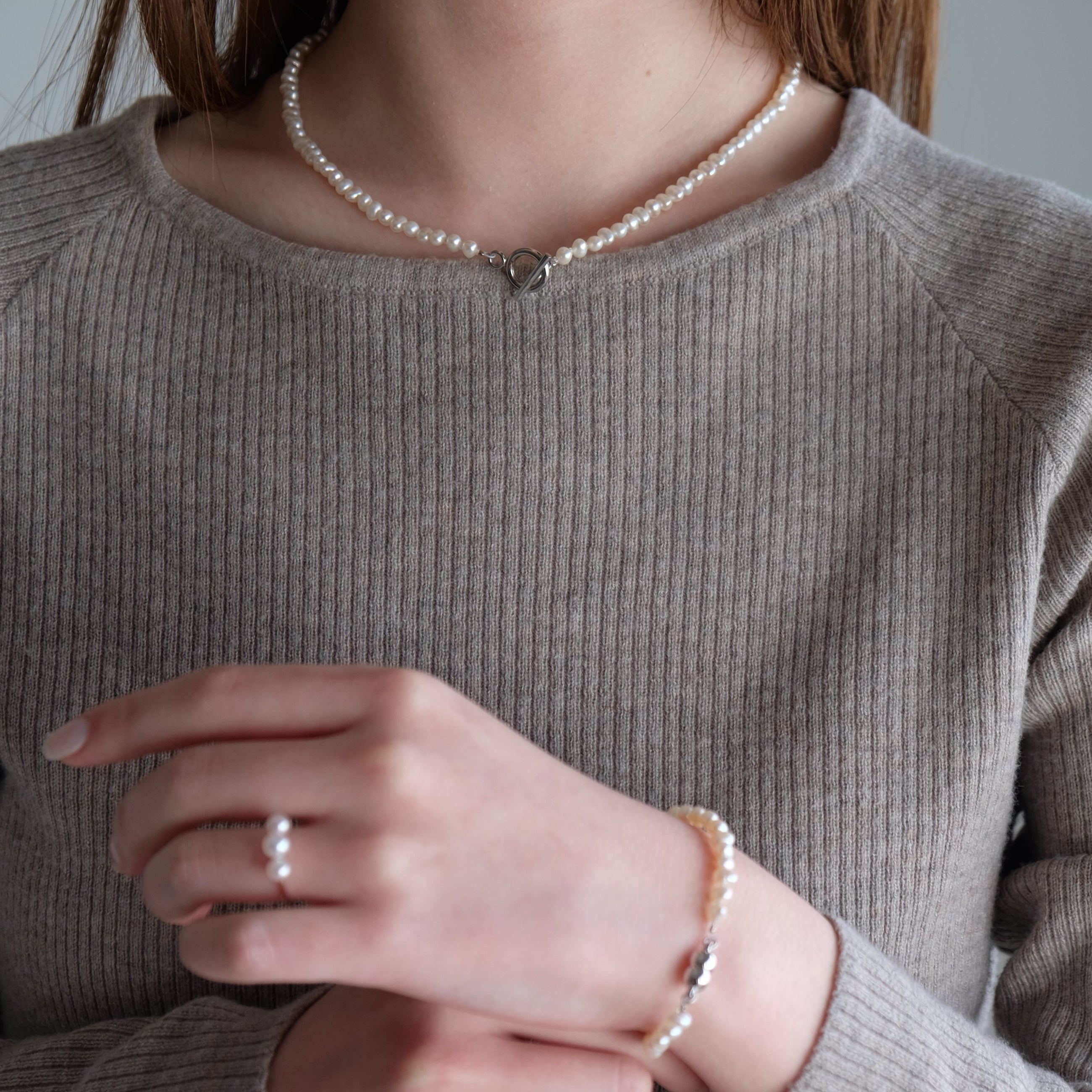 Baby Round 5.0mm パールブレスレット-MUSUBI(結)|職人仕上げ・マグネット