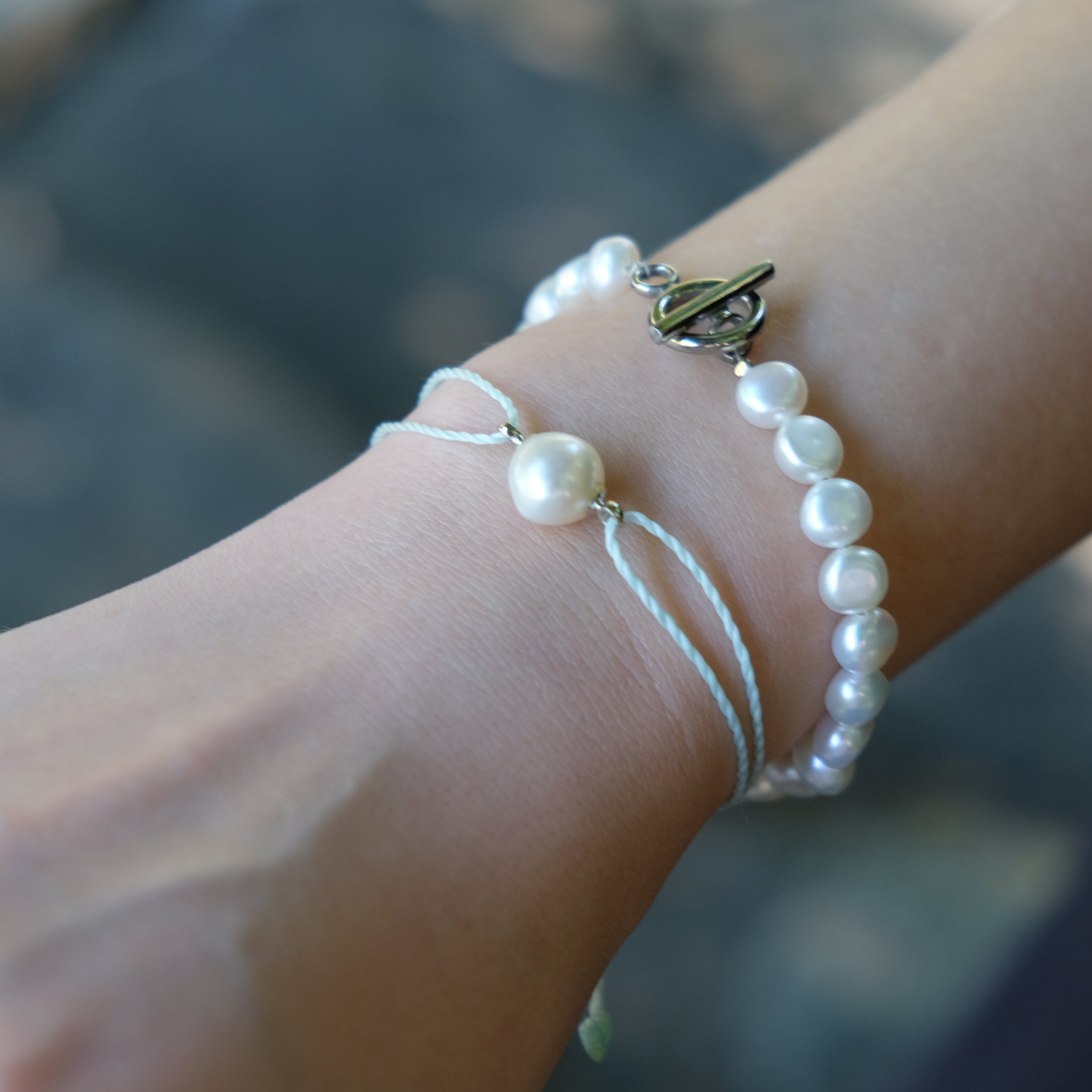 バロック淡水パールブレスレット|職人仕上げ・日本製・Silver925