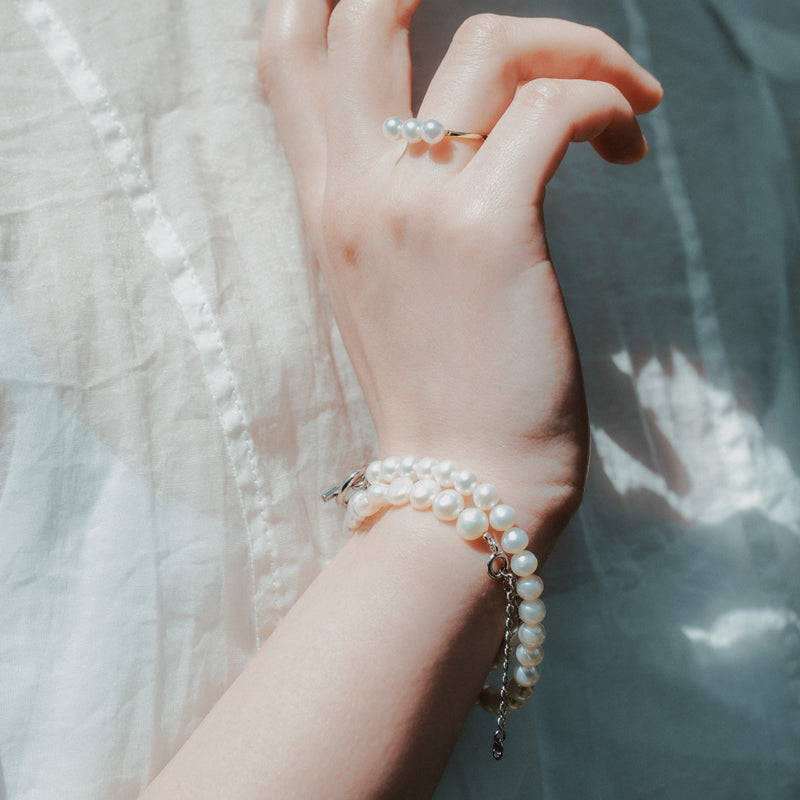 バロック淡水パールブレスレット｜職人仕上げ・日本製・Silver925