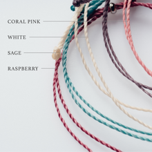 【10color】フラット淡水パールコードブレスレット