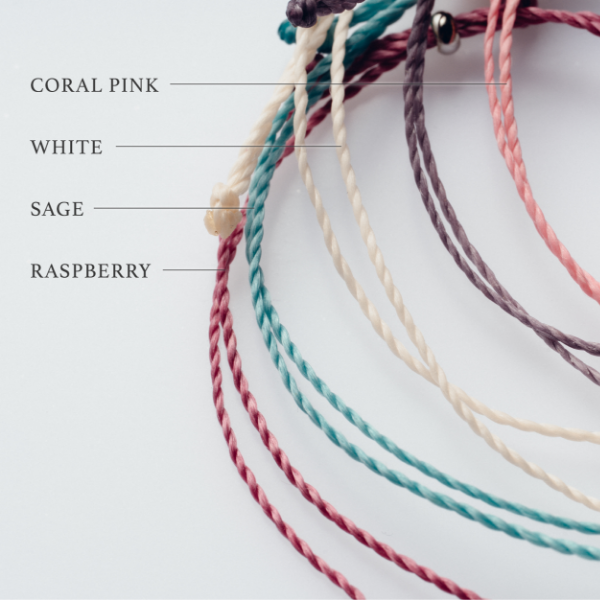 【10color】フラット淡水パールコードブレスレット