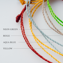 【10color】フラット淡水パールコードブレスレット