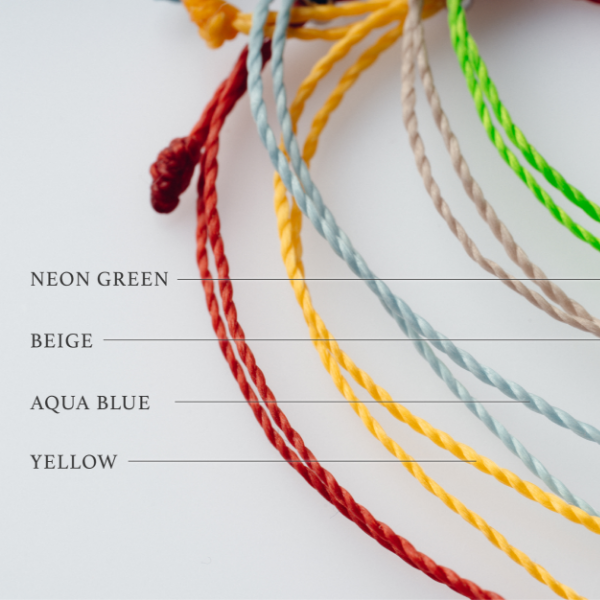 【10color】フラット淡水パールコードブレスレット