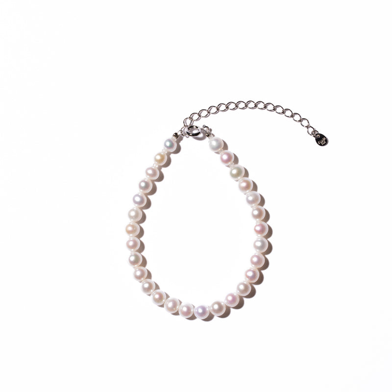 Baby Round 5.0-6.0mm パールブレスレット-MUSUBI（結）｜職人仕上げ・Silver925