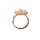 ＜Emi＞ 3粒あこやパールリング GEKKOU【K10】