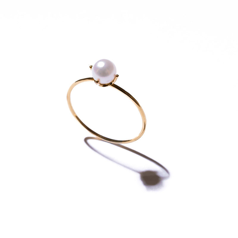 ＜Emi＞あこやパールリング SHINGETSU ［K18 / 5.0mm］