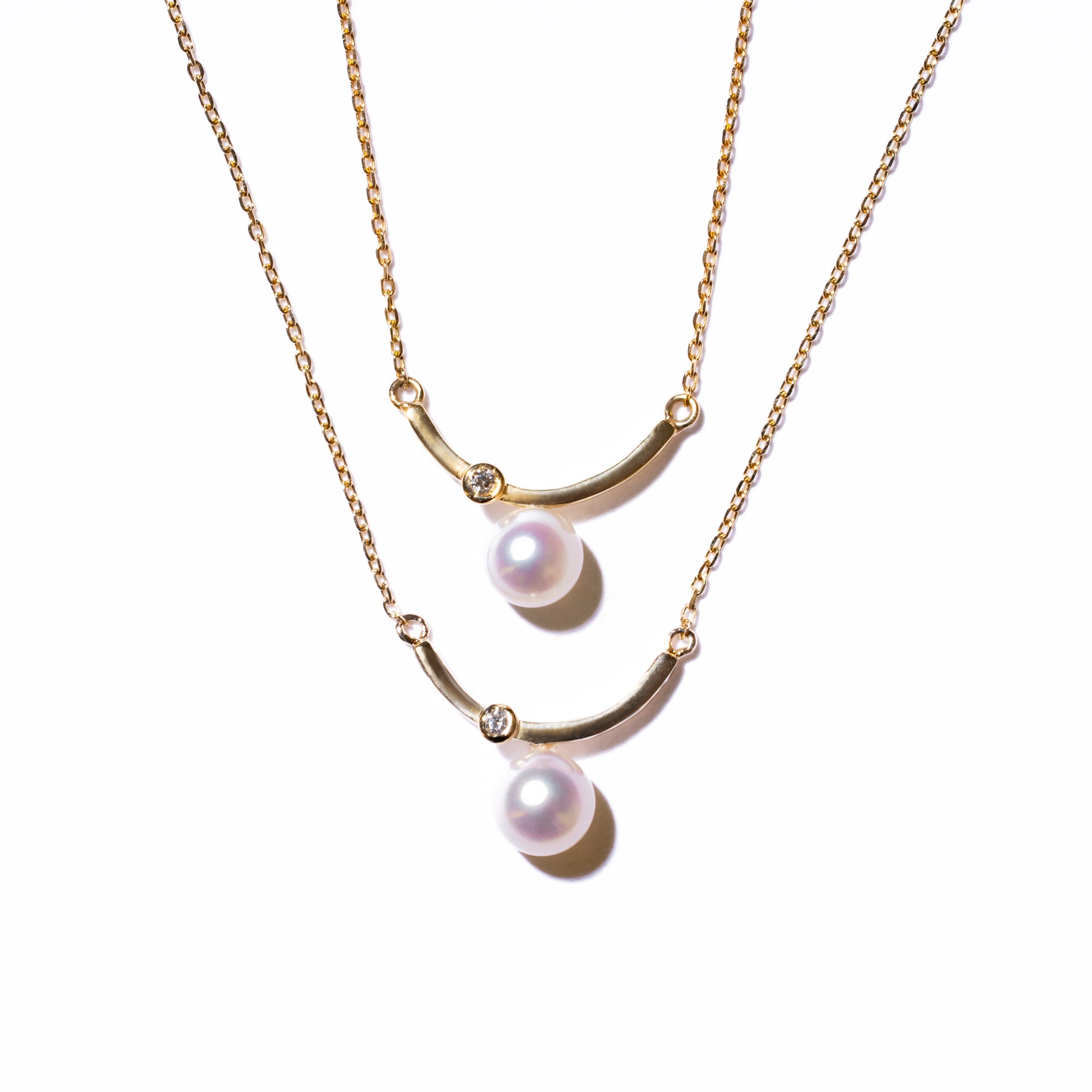 ＜Emi＞あこやパールネックレス KAGEN【K18】【K10】