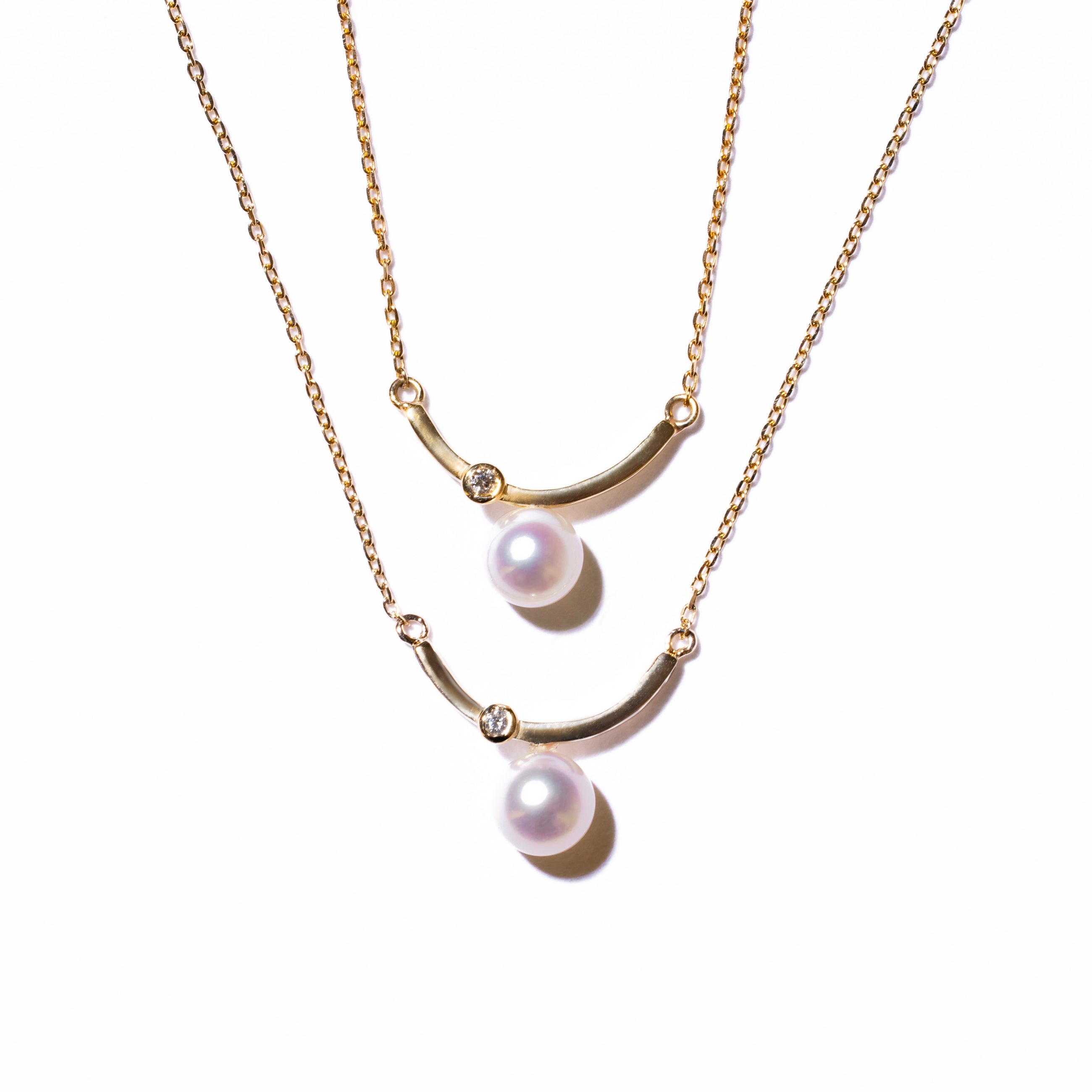 ＜Emi＞あこやパールネックレス KAGEN【K18】【K10】