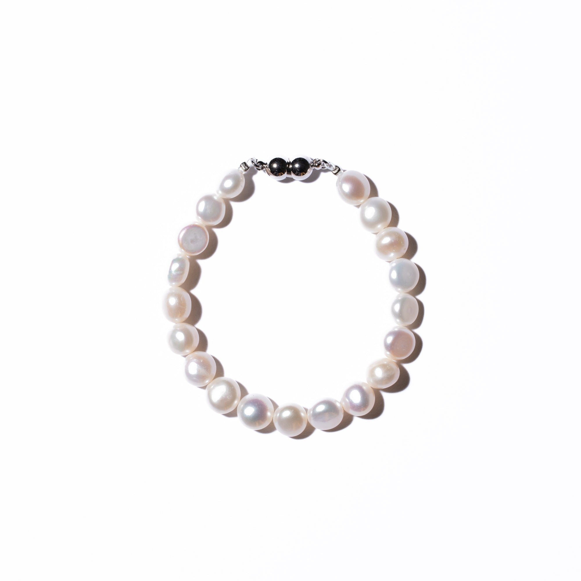 【即納】Baroque 8.0mm パールブレスレット-MUSUBI（結）｜職人仕上げ・マグネット