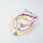 【10color】フラット淡水パールコードブレスレット