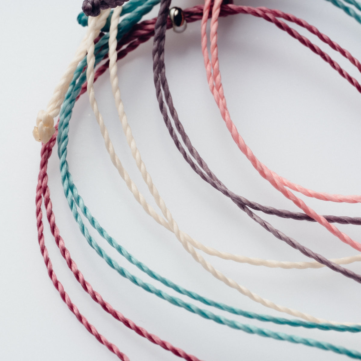 【10color】フラット淡水パールコードブレスレット