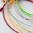 【10color】フラット淡水パールコードブレスレット