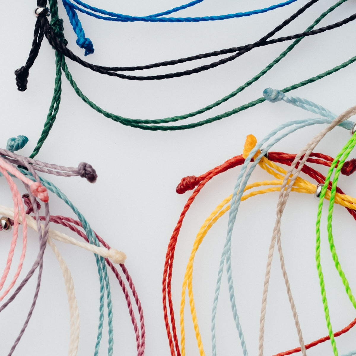 【10color】フラット淡水パールコードブレスレット