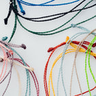 【10color】フラット淡水パールコードブレスレット