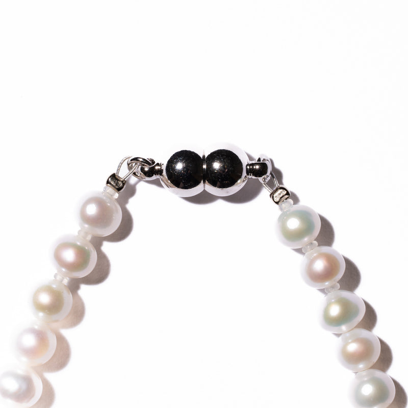 Baby Round 5.0-6.0mm パールブレスレット-MUSUBI（結）｜職人仕上げ・マグネット