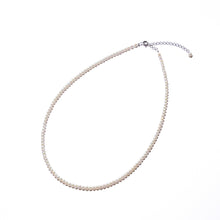 ＜NEW＞Baby Round【極小】淡水3.0mm パールネックレス-MUSUBI（結）｜職人仕上げ・アジャスター付き・Silver925