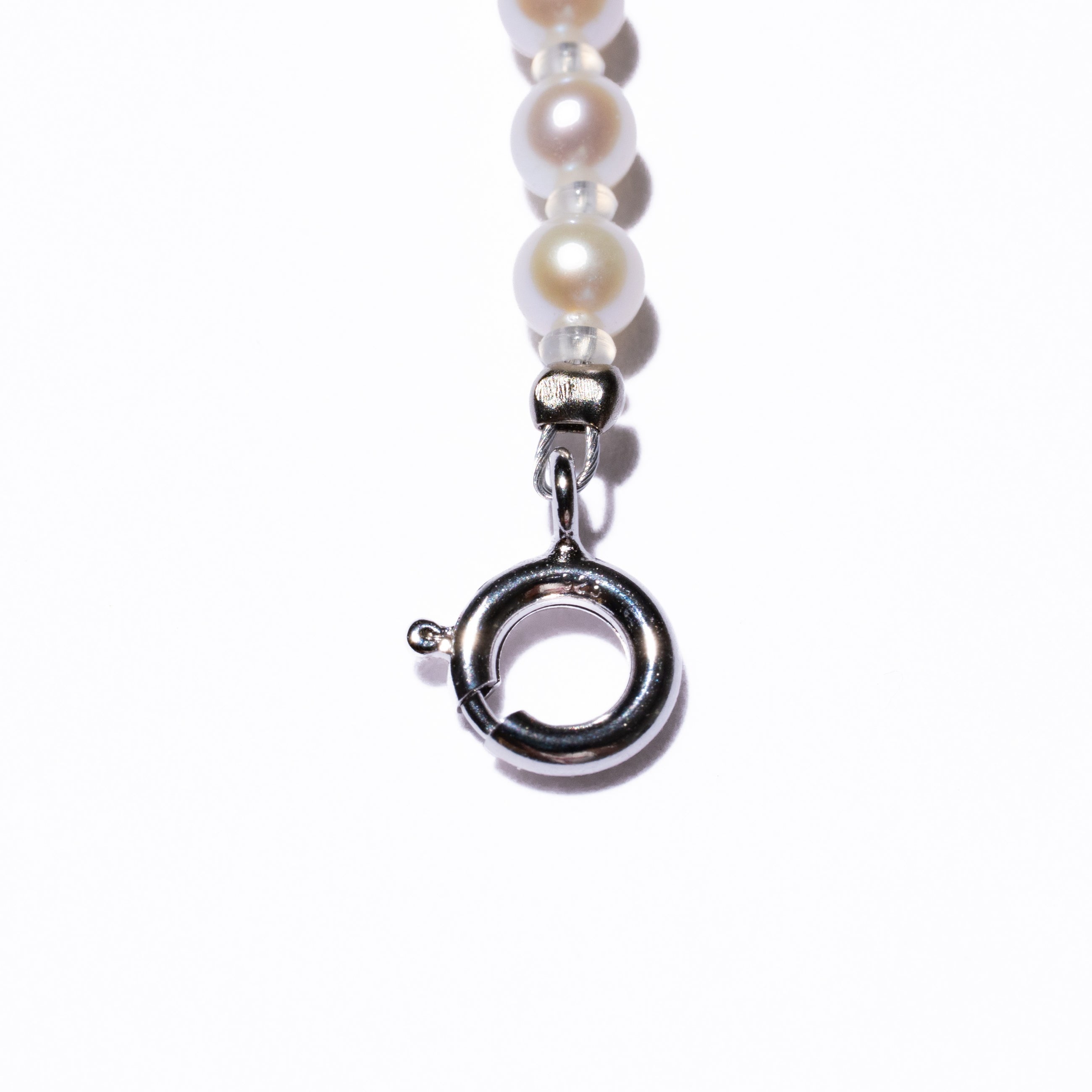 ＜NEW＞Baby Round【極小】淡水3.0mm パールネックレス-MUSUBI（結）｜職人仕上げ・アジャスター付き・Silver925