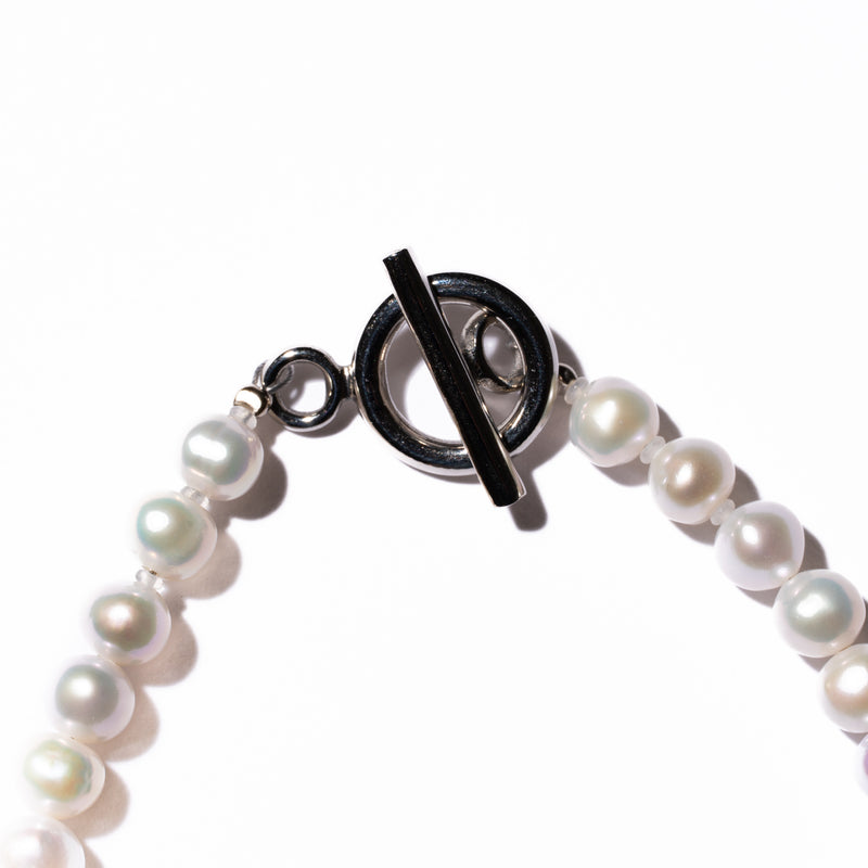 Baby Round 5.0-6.0mm パールブレスレット-MUSUBI（結）｜職人仕上げ・ステンレスマンテル