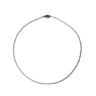 ＜unisex＞Semi Round 淡水真珠3.0mm パールネックレス 45cm -MUSUBI（結）｜メンズ・レディース兼用・マグネット式・日本製