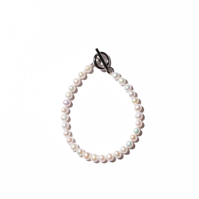 Baby Round 5.0-6.0mm パールブレスレット-MUSUBI（結）｜職人仕上げ・ステンレスマンテル