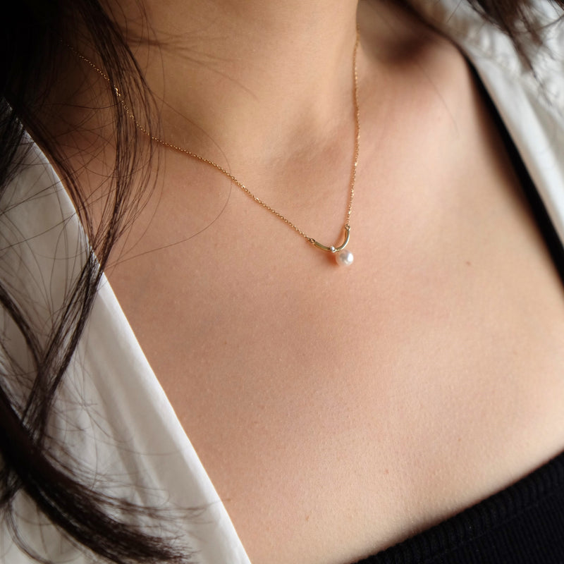 ＜Emi＞あこやパールネックレス KAGEN【K18】【K10】