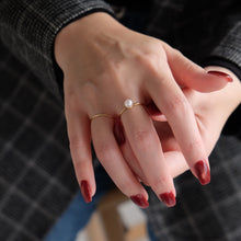 ＜Emi＞あこやパールリング SHINGETSU ［K18 / 5.0mm］