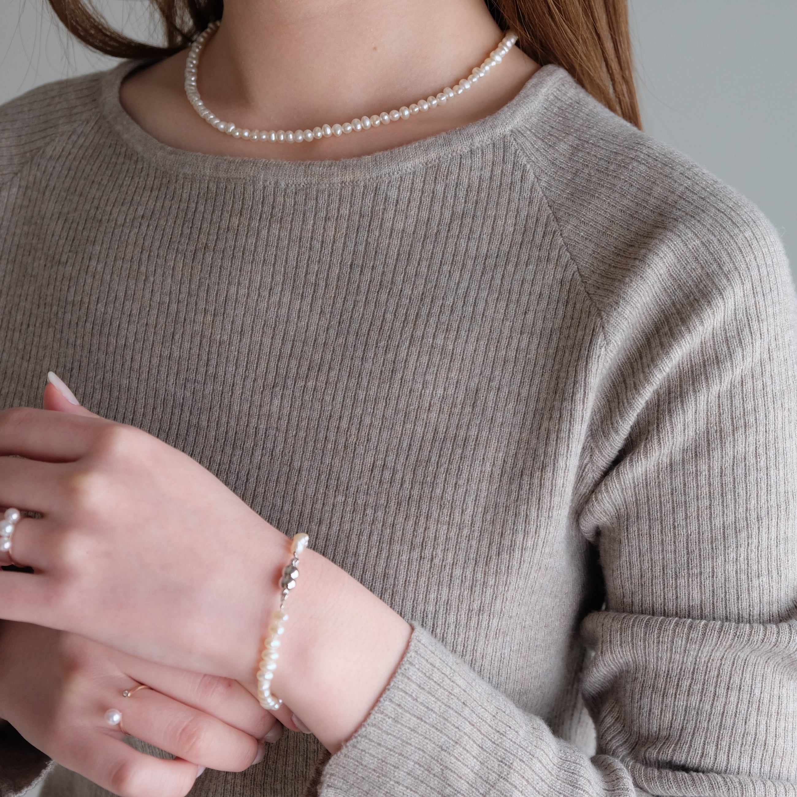 Baby Round 5.0mm パールネックレス-MUSUBI（結）｜職人仕上げ・マンテル