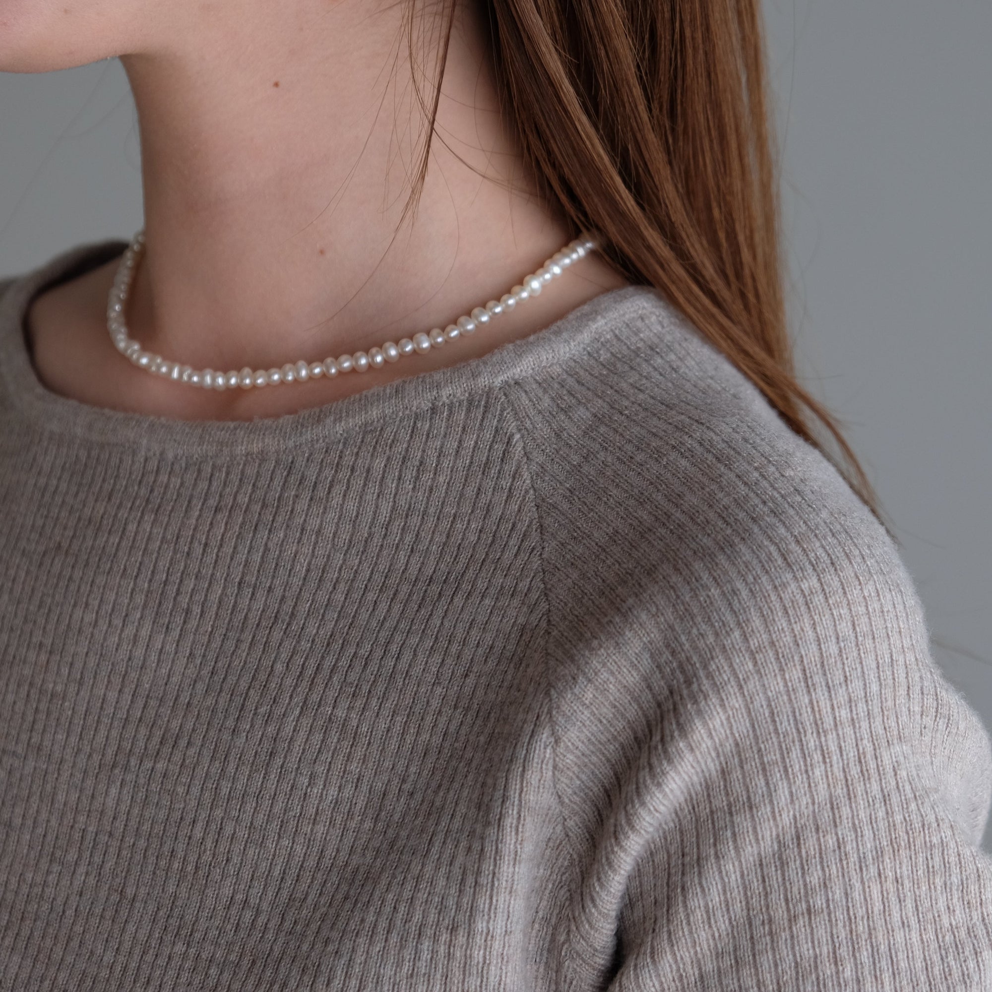 Baby Round 5.0mm パールネックレス-MUSUBI（結）｜職人仕上げ・マンテル