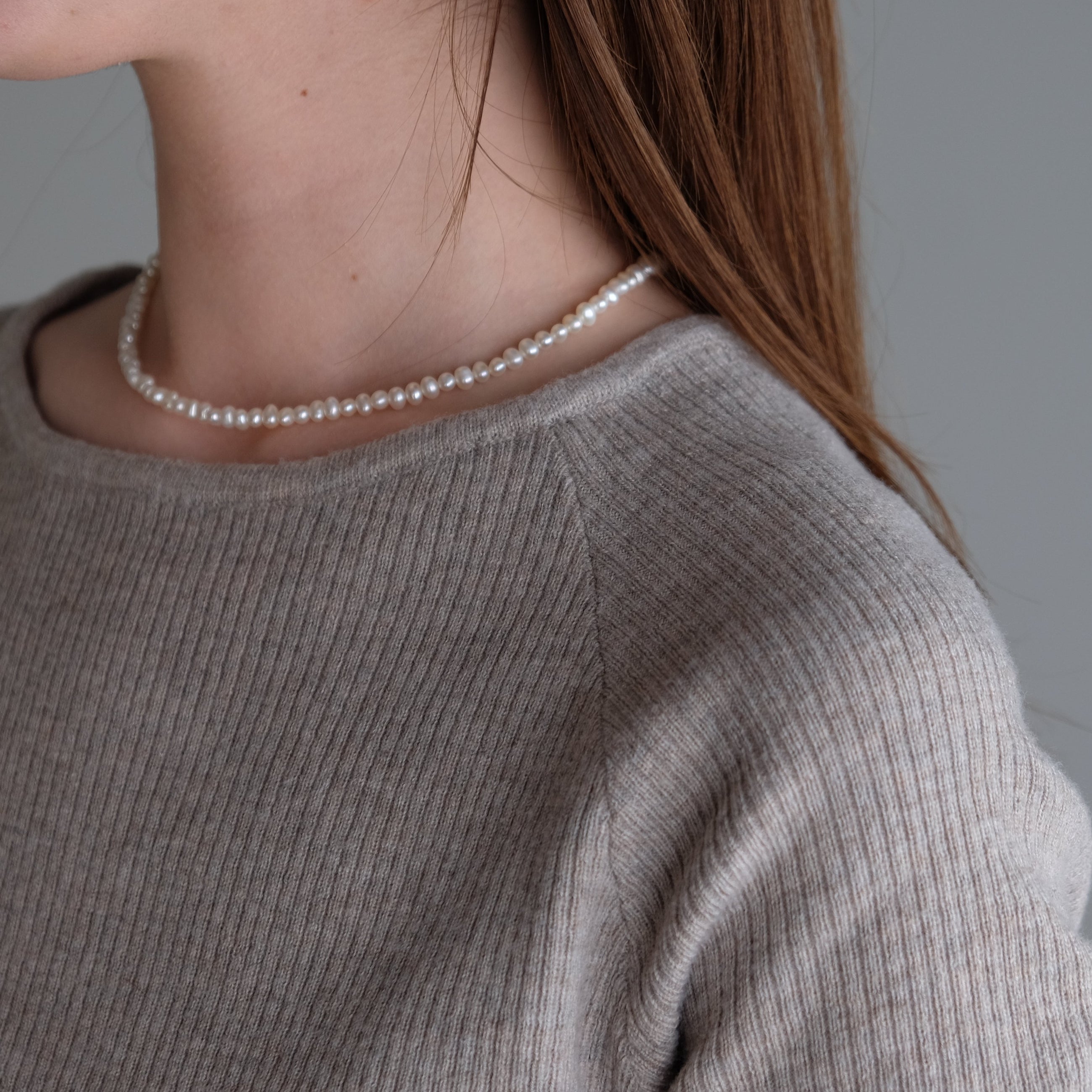 Baby Round 5.0mm パールネックレス-MUSUBI（結）｜職人仕上げ・マンテル