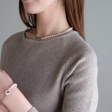 Half Chain & Pearl ネックレス-MUSUBI（結）｜職人仕上げ・Silver925/ステンレス