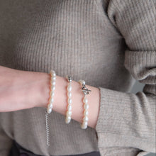 Rice 8.0mm パールブレスレット-MUSUBI（結）｜職人仕上げ・Silver925