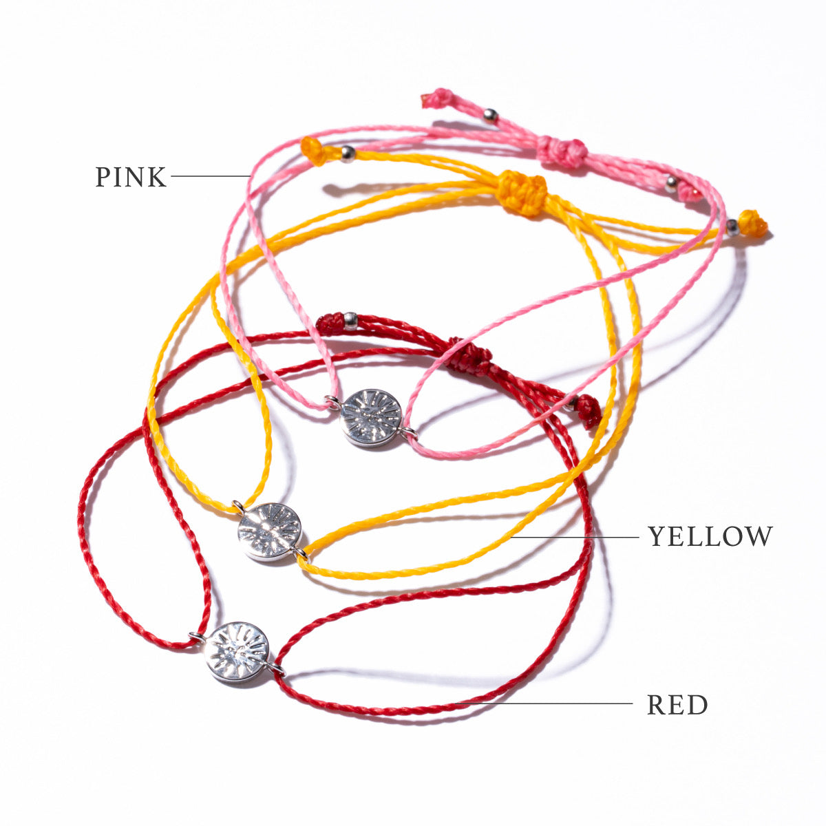 【3color】エネルギーチャームブレスレット -the sun-