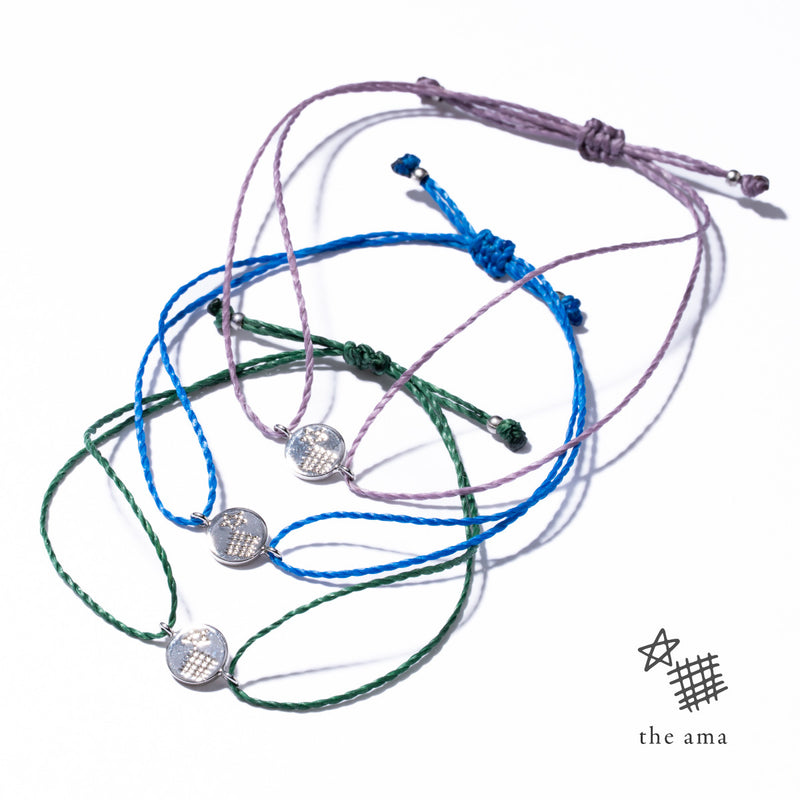 【3color】エネルギーチャームブレスレット -the ama-