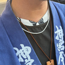 ＜unisex＞Semi Round 淡水真珠3.0mm パールネックレス 45cm -MUSUBI（結）｜メンズ・レディース兼用・マグネット式・日本製